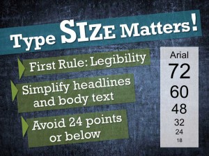 Type size matters